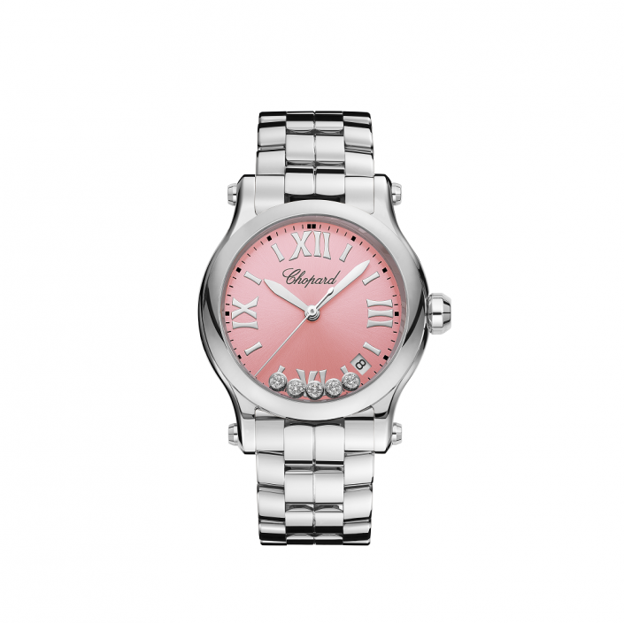 HAPPY！ Happy Sport watch 36 mm, quartz, Lucent Steel™, diamonds